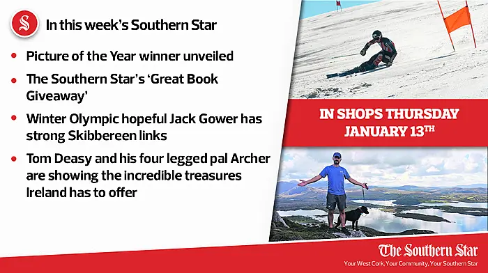 In this week's Southern Star: Picture of the Year winner unveiled, The Southern Star's 'Great Book Giveaway' & Winter Olympic hopeful Jack Gower has strong Skibbereen links Image