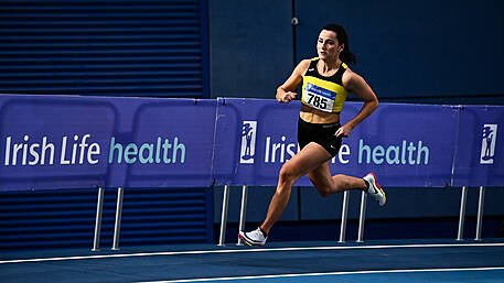 Phil Healy chasing down her third indoor 200m title at nationals Image