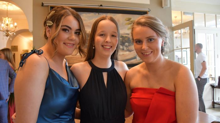 At  the Skibbereen Community School grads were Sarah McDonnell, Caheragh, Orla Tobin, Ballydehob and Margaret Murphy, Ballydehob.      (Photos: Anne Minihane)