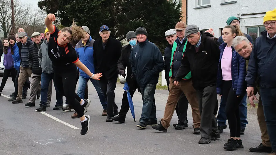 O’Sullivan and Coppinger win feature doubles at the Dowtcha Boy road bowling festival in Skibbereen Image