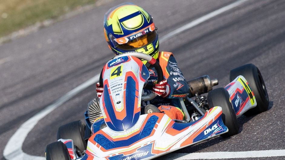 Keith Grant speeds to first-ever kart race victory Image