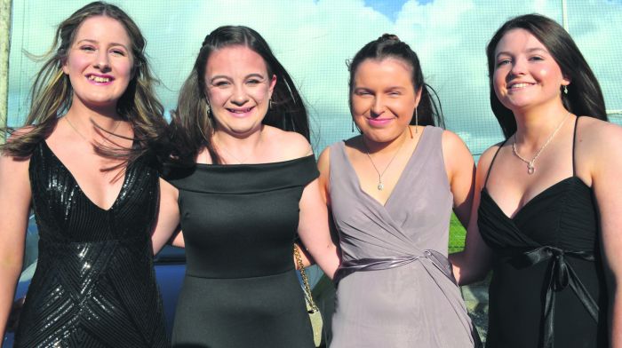 Ellen Buckley, Niamh O’Driscoll, Emma Lawlor and Ellen Hickey, Castlehaven heading off to the Foroige Ball.