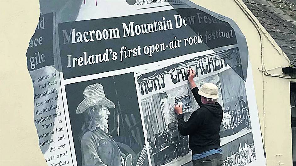 Mural remembers Mountain Dew festival in Macroom Image