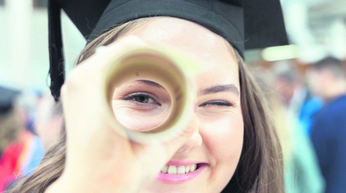 Graduate in chemical engineering Rebecca Hayes from Rosscarbery at the MTU Bishopstown graduation 
ceremony.(Photo: Darragh Kane)