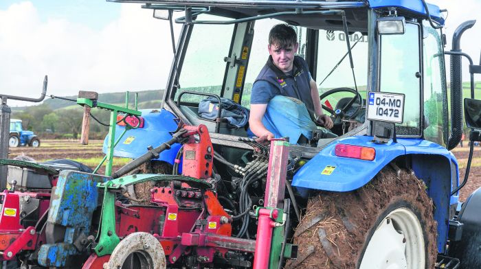 At Clonakilty ploughing match were Noel Nyhan (Ballinspittle) competing in the U21 class (Photo: David Patterson)