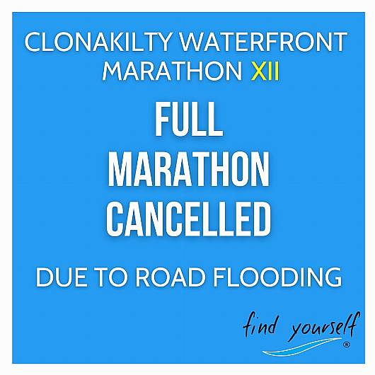 Clonakilty Waterfront Marathon postponed due to road flooding Image