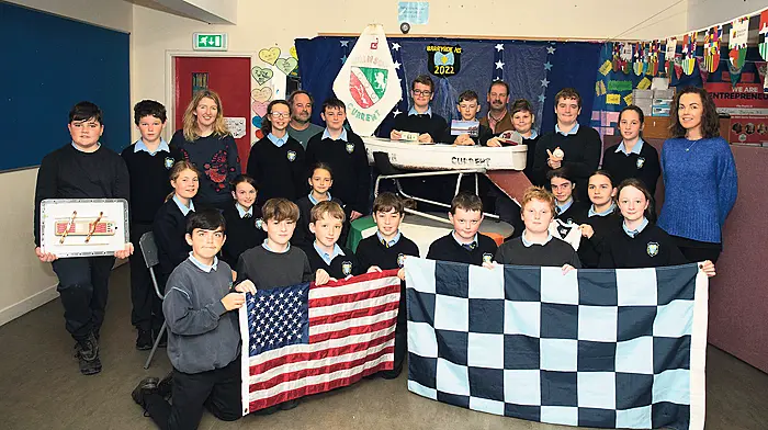 New friends are made as New Jersey school’s mini boat lands in Barryroe Image