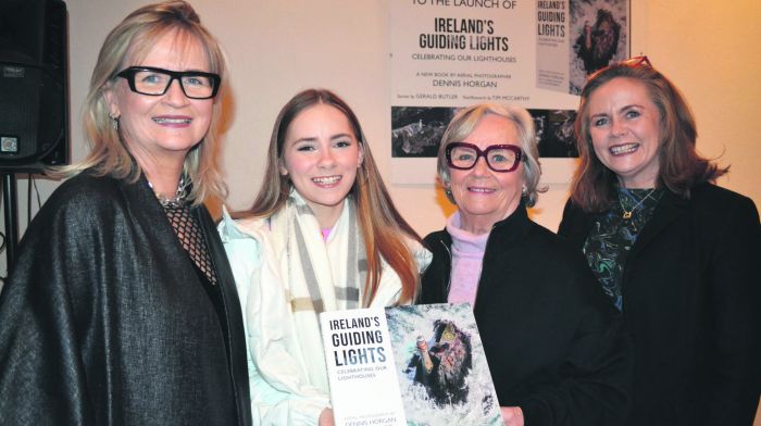 At the launch of ‘Ireland’s Guiding Lights’ by photographer Dennis Horgan was RTÉ director general Dee Forbes with Ciara O’Brien, Mackie and Aodhdín Forbes.  (Photo: Anne Minihane)