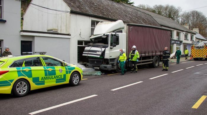 BREAKING: Driver treated at scene as truck crashes into shopfront Image