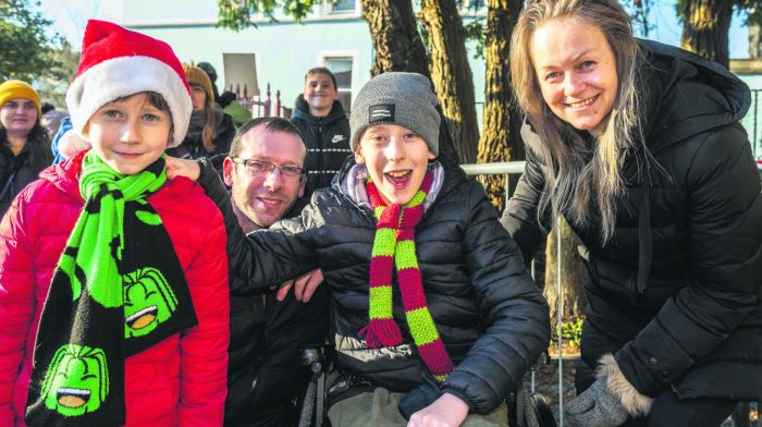 Dylan, John, Darragh and Sylvia Keane from Bantry. 			     (Photos: Andy Gibson)