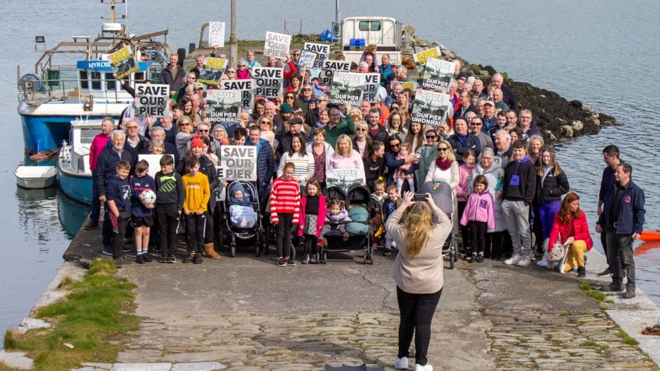 PIER PRESSURE: Union Hall locals protest Keelbeg closure Image