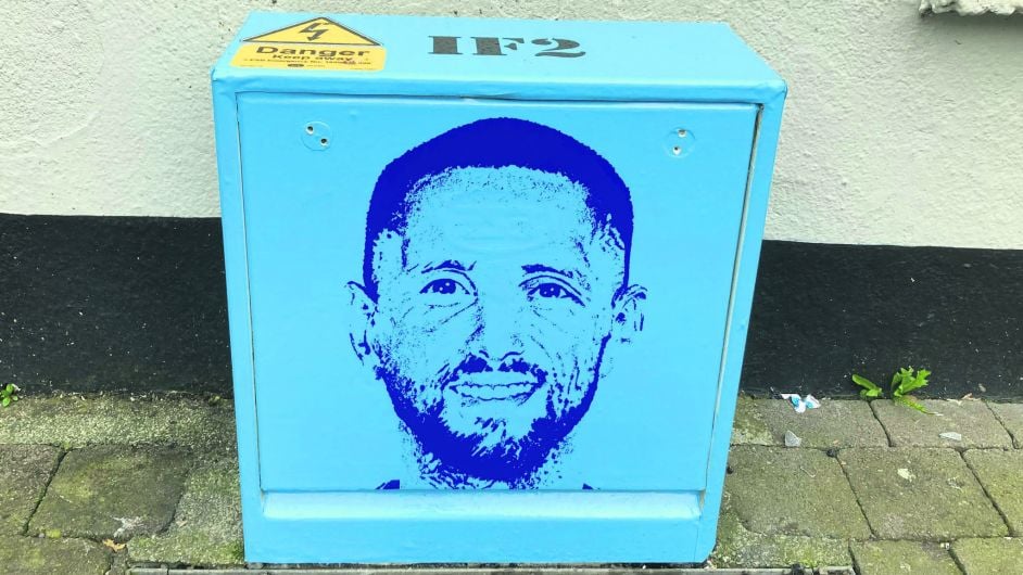 Local celebrity faces liven up ESB boxes in Bandon Image