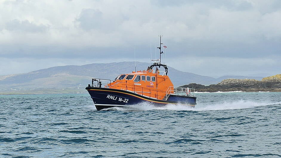 Two Baltimore lifeboats rescue stricken yacht near Sherkin Island Image