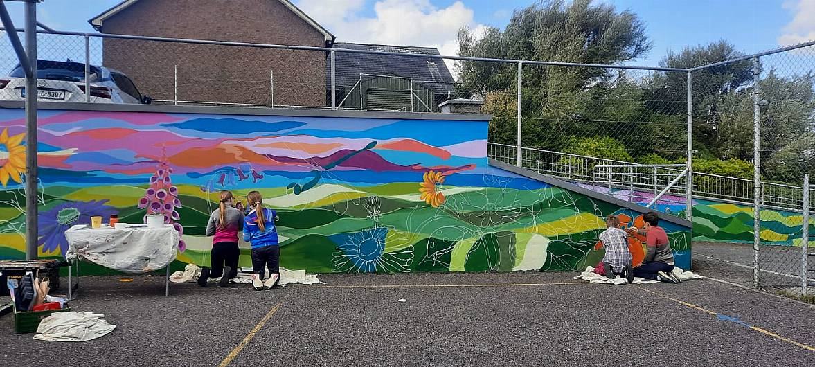 Wildflower mural unveiled at local school Image