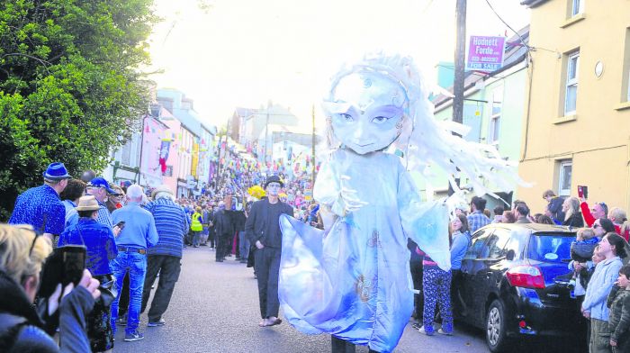 The parade in full flow at the Ballydehob Jazz Festival at the weekend. (Photo: Pat Mantle)