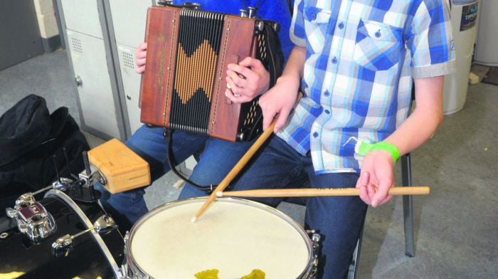 At Fleadh Cheoil Chorcaí in Bandon were Ben Duggan and Ross Collins from Ballinspittle.  (Photo: Denis Boyle)