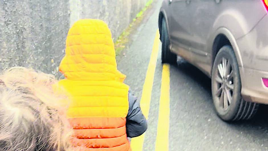 Macroom kids have to walk in gutter to school Image