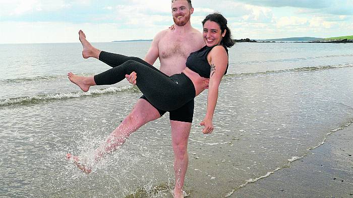 Enjoying the sunshine at Garrettstown were Richard Bradfield from Ballinhassig with his girlfriend Alicia Gonzalez. (Photo: Denis Boyle)