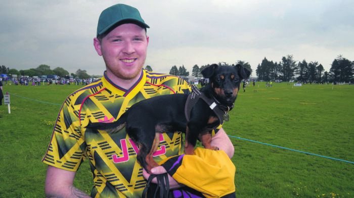 Kealan Forde and ‘Piggy’ at the show. (Photo: Denis Boyle)