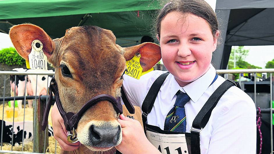 Josephine Kelleher from Knockbrown, Bandon with Amber Light at the Clonakilty Agricultural Show. (Photo: Martin Walsh)