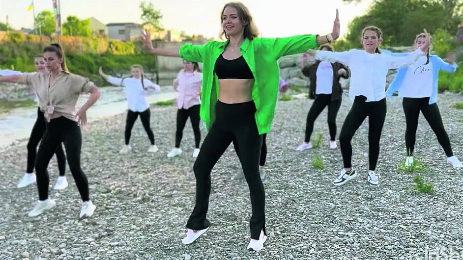 Ukrainian dancers’ video on banks of river creates a buzz Image