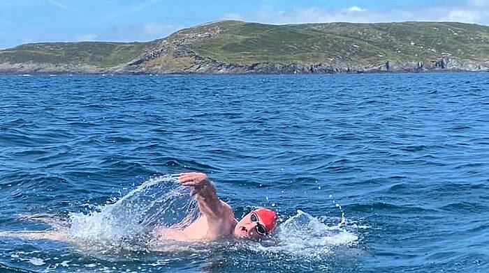 Charity swimmer makes it from Fastnet to Baltimore! Image