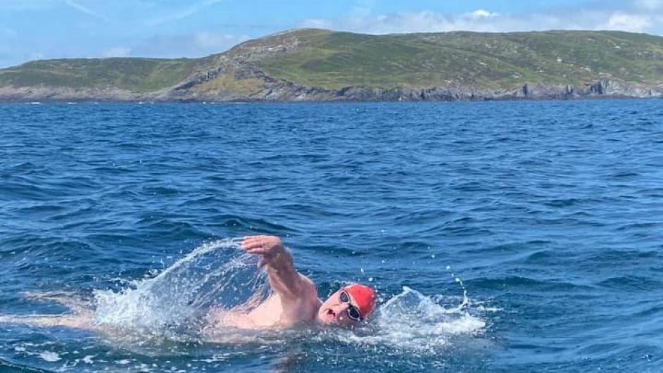 Charity swimmer makes it from Fastnet to Baltimore! Image