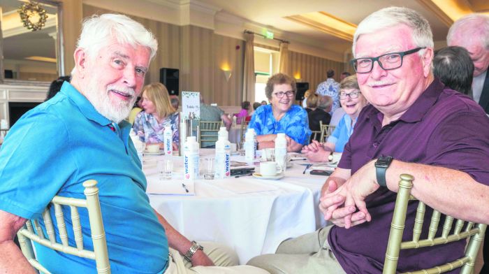 Rim McGrane and John McCarthy from Bandon at the recent Diocese of Cork & Ross gathering at the Celtic Ross Hotel in Rosscarbery.