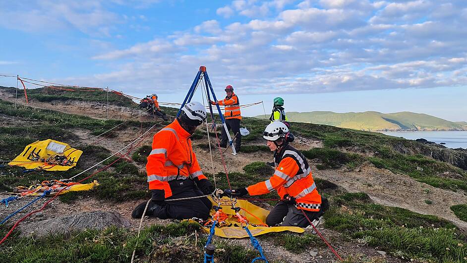 Person rescued following 30m cliff fall Image