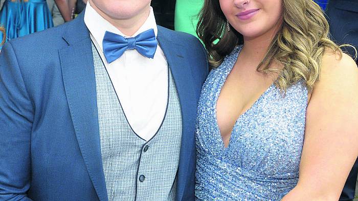 Séan Kearney and Ciara Kate O’Farrell at the MICC Dunmanway grads ball. (Photo: Denis Boyle)