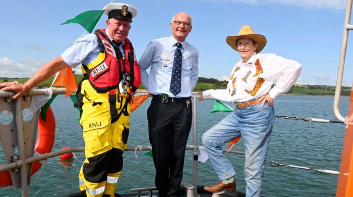 Rancher Val travels to launch new Courtmacsherry lifeboat in style Image