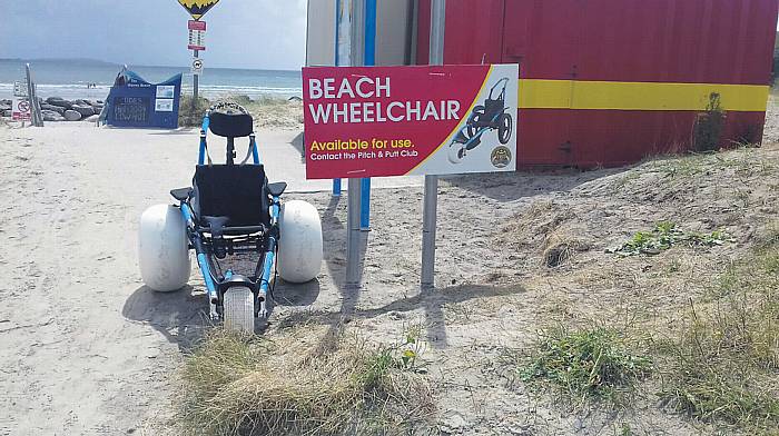 Beach wheelchair finally makes it onto Inchydoney beach Image