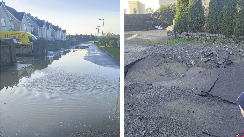 Residents furious as burst water pipes leave road looking like patchwork quilt Image