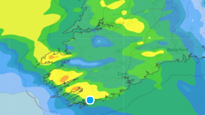 Yellow warning as heavy rain forecast Image