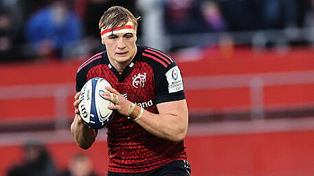 Try machine Gavin Coombes makes it 42 tries in 88 games for Munster  Image