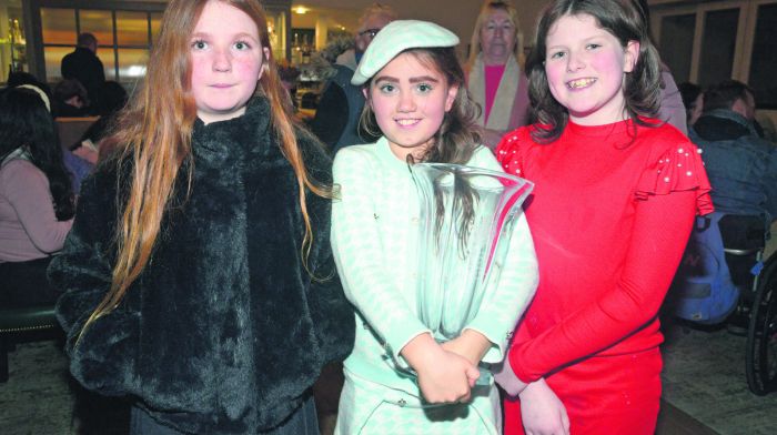 Pictured at a screening at the Park Cinema Clonakilty followed by reception at the Park hotel was Siún Browne, Jessie McCarthy and Ellie Songhurst. (Photo: Denis Boyle)