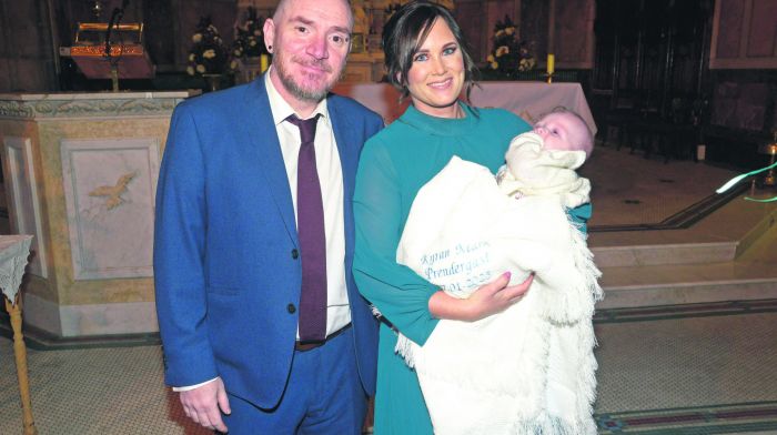 At the christening of baby Joshua Wilmot were parents Kevin Wilmot and Caroline Horgan. (Photo: Denis Boyle)