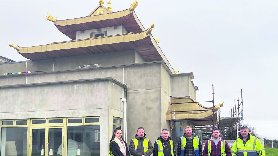 Buddhist temple’s stunning roof a tribute to local workmanship Image