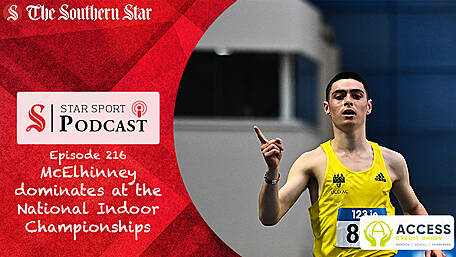 PODCAST: Cathal Dennehy on the West Cork success at the National Indoor Championships including Darragh McElhinney's dominant win Image