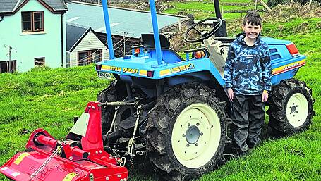 Ryan (9) realises his dream with Iseki Landhope Image