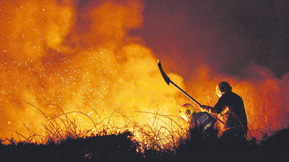 Review of firefighters’ pay is called for in aftermath of 71 gorse fires in West Cork Image