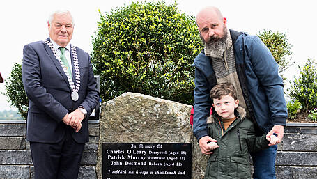 Newcestown locals out in force to remember Civil War trio Image
