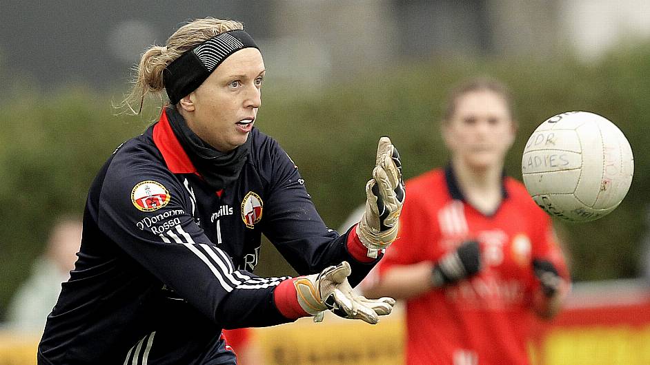 Former Skibbereen rower Christine Fitzgerald now making waves between the posts for town’s footballers Image