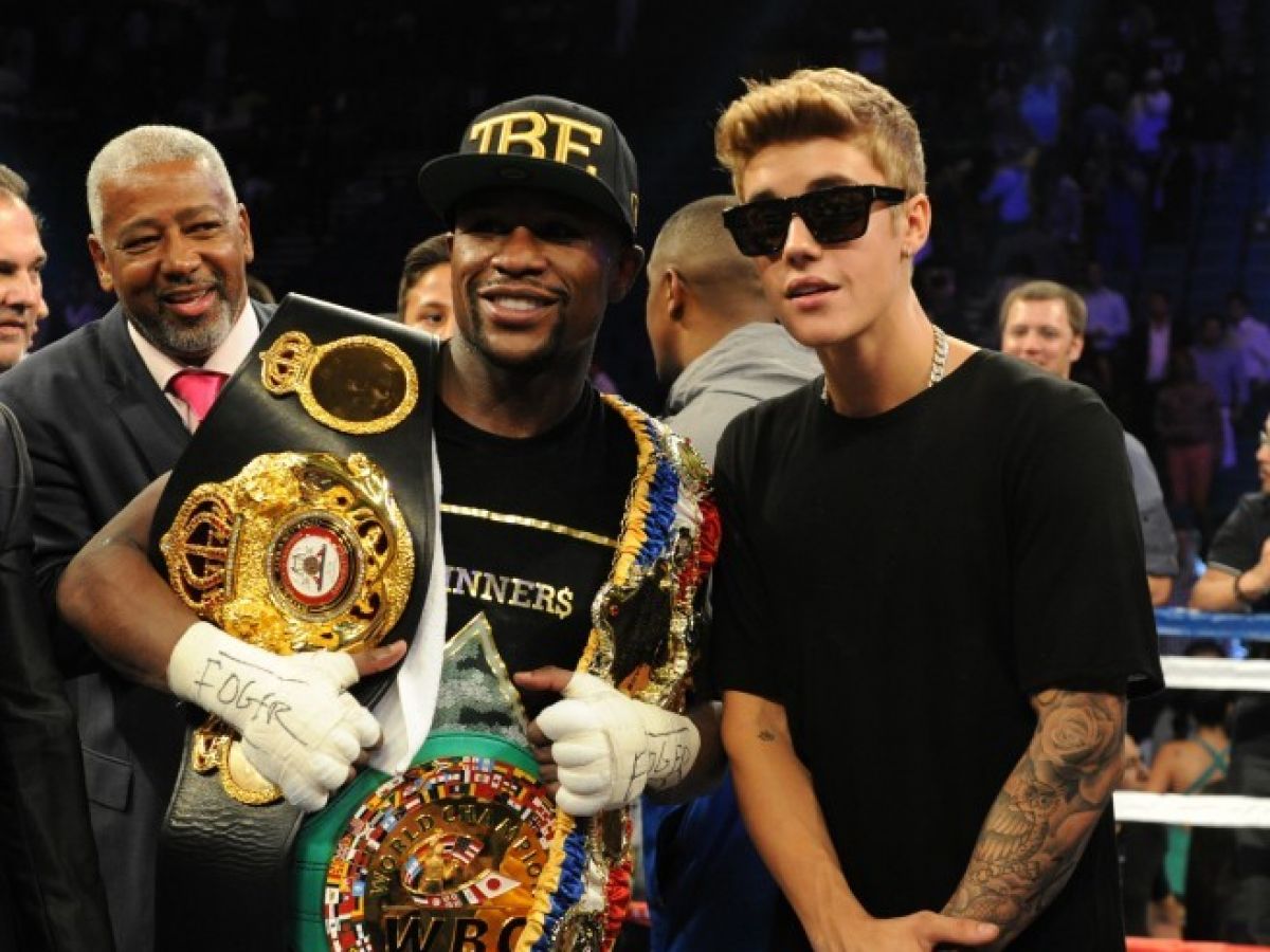 Floyd Mayweather and His Musician Friends: Justin Bieber, Mariah