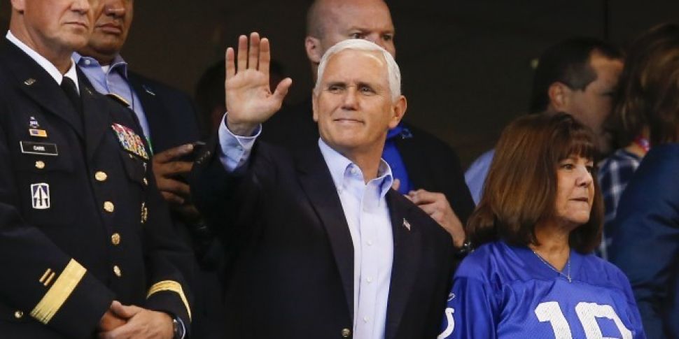 Mike Pence Leaves NFL Game Aft...