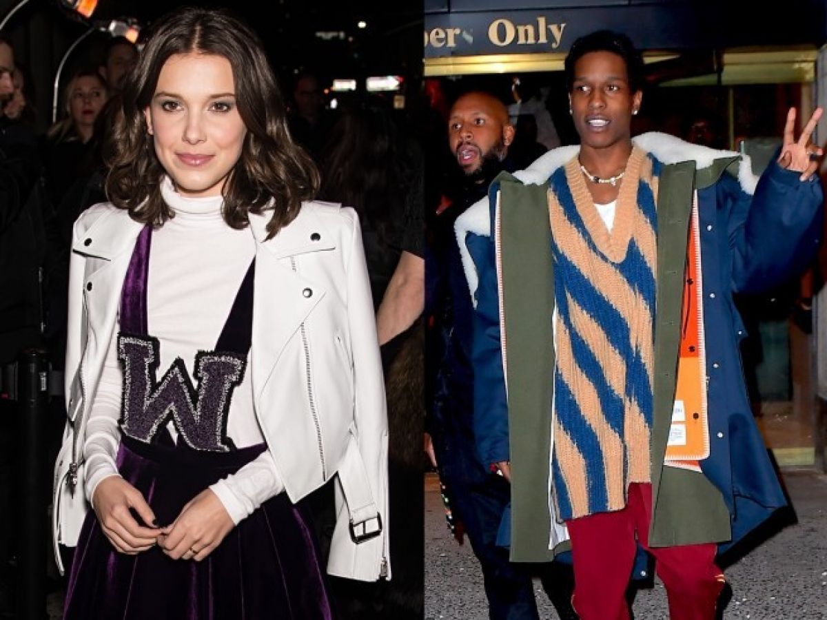 Millie Bobby Brown And ASAP Rocky Hang Out At NYFW Show | SPIN1038
