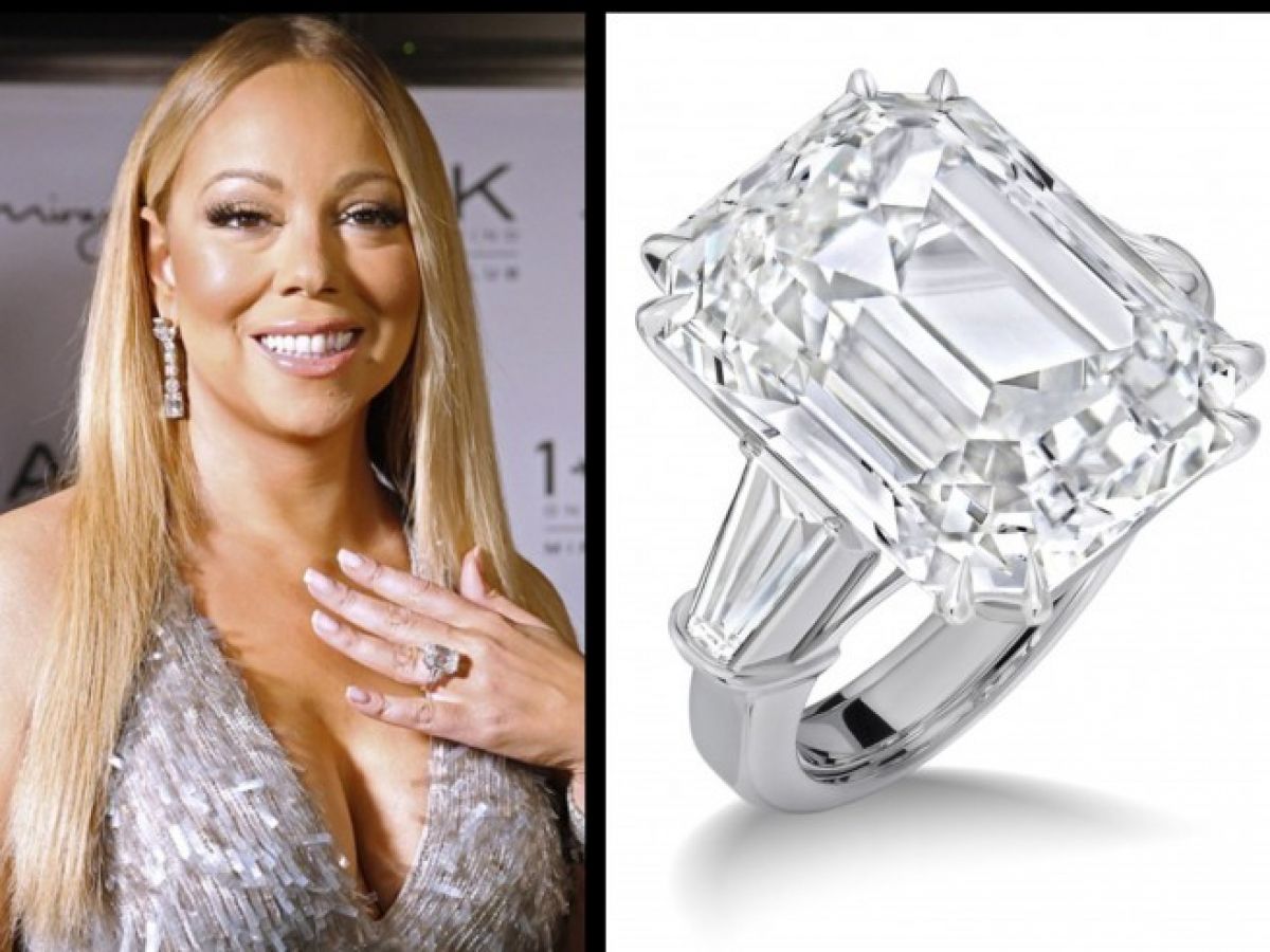 Mariah Carey appears with what appears to be a large diamond attached to a  butterfly necklace. (Norm Clarke/Review-Journal) | Las Vegas Review-Journal