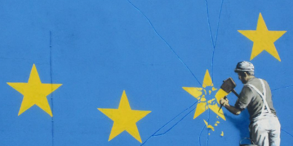 LOOK: Banksy Brexit Mural Appe...