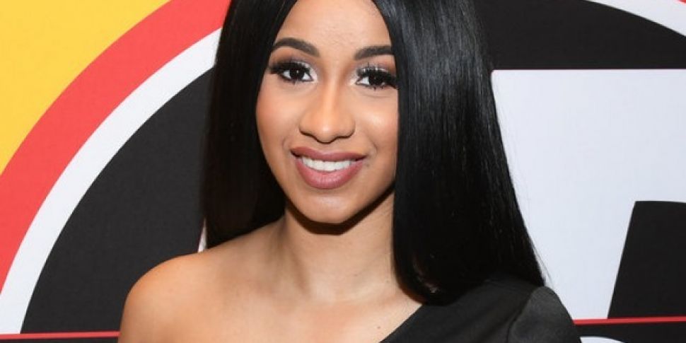 Cardi B Shows Off Baby Bump On...