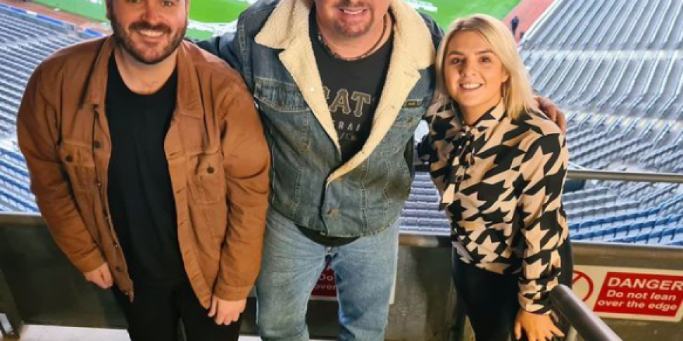 Garth Brooks joined Ed and Val...